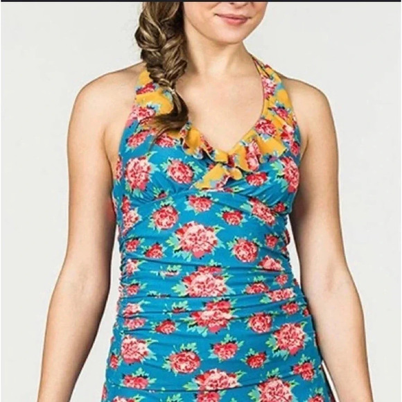 Matilda Jane Other - Matilda Jane Floral Bathing Suit Top Chase The Sun Tankini Size Small